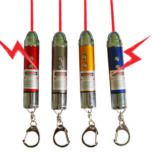 Shock laser flashlight - play a trick on your friends!!!