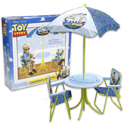 Disney Toy Story patio Chairs and umbrella set! R1 No Reserve