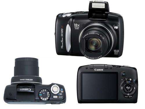 Canon 10 optical zoom, 10 megapixels with FLASH! Powershot SX120 IS R1 no reserve!
