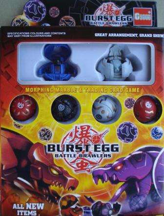 Bakugan Battle Brawlers (6 small with Magnetic cards) on R1 NO RESERVE