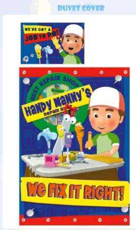 Handy Manny 3/4 bed duvet cover and pillow slip on Auction R1 no RESERVE! NEW