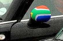 South African Car Mirror Covers and South African car clip on Flag - R1 No Reserve