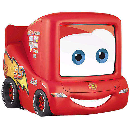 14" COLOUR Disney Cars TV with build in DVD player! + FREE CARS DVD! Great for any tot's room!!!