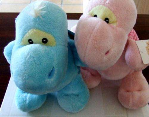 Two for the price of one! Dino pink and Blue Ideal Christmas gift for Baby!
