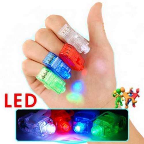Colourfull Led finger lights - ideal to spice up a Party!