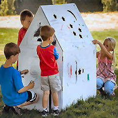 LAST ONE!!! Colour yourself carboard house! (indoor and outdoor), Great gift!