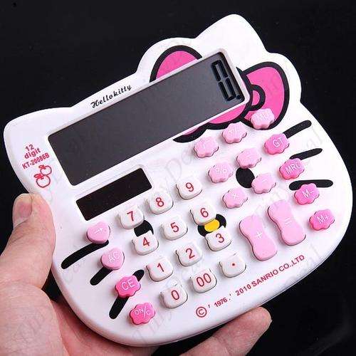 Gorgeous Hello Kitty Pocket electronic calculator - Great Gift!