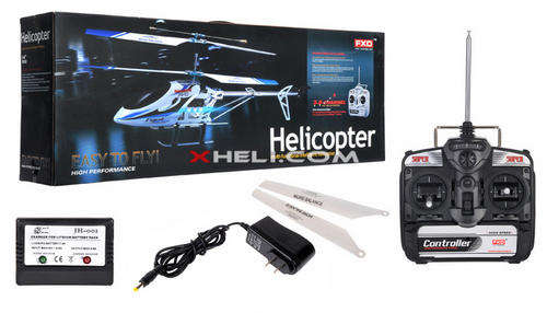 HUGE 640MM! FXD MULTI FUCTIONAL - 3.5 Channel Aloy Remote control Helicopter - Build in GYRO!