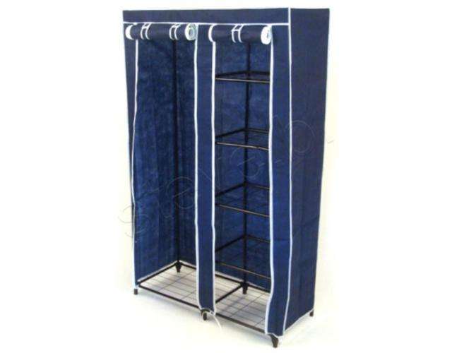 Portable wardrobe Great storage space! R1 No reserve.