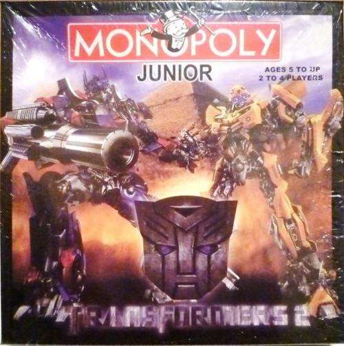 Brand NEW TRANSFORMERS JUNIOR Monopoly Board Game - R1 NO Reserve Auction Excellent Gift!