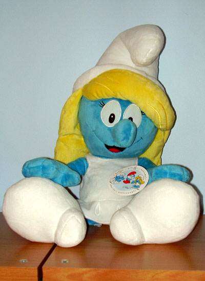 LARGE 45 cm Smurfette soft toy - R1 No Reserve auction now on!