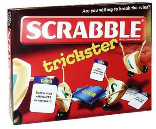 Scrabble trickster board game on R1 No RESERVE