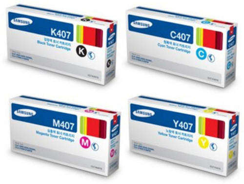 Set of original Samsung CLP320 / CLX-3185 Toners