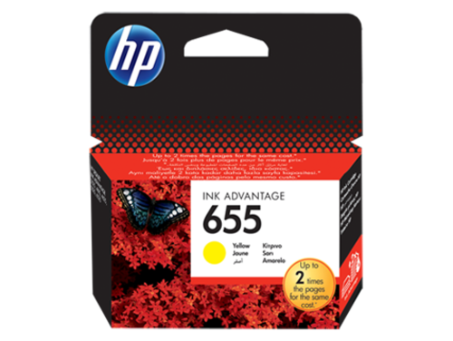 Original HP655 Yellow Inkjet Cartridge