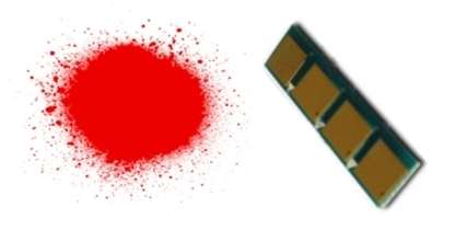 Toner powder and Chip to refill Samsung 409 Magenta Cartridge