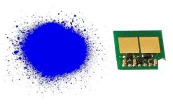 Toner powder and Chip to refill HP 126A Cyan Cartridge