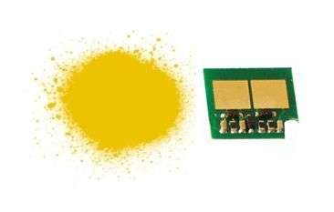 Toner powder and Chip to refill HP 126A Yellow Cartridge