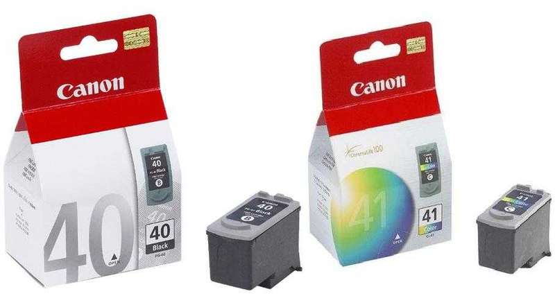 Set of original Canon PG-40 and CL-41 Cartridges (Pair them up and save)
