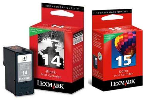 Original Lexmark #14 and #15 Set (Pair them up and save)