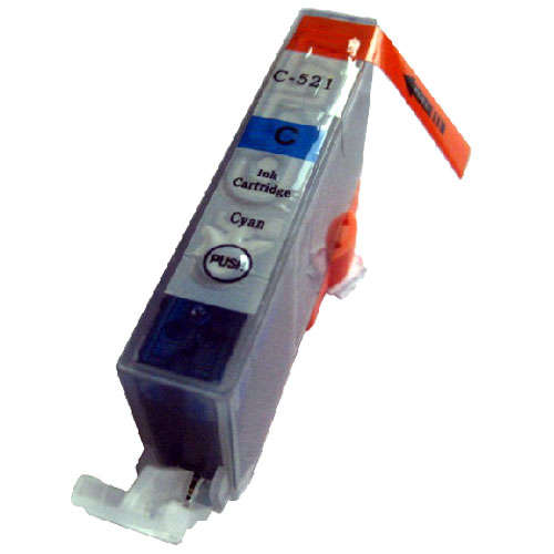 Generic Cartridge for Canon CLi-521 Cyan with chip for iP4600 / iP3600