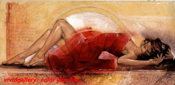 Hand-painted Oil Painting 50cmx70cm Museum Quality Nude Girls Figure Bedroom FGI050