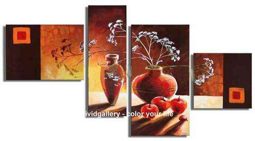 Framed & Stretched Oil Painting Hand-painted Canvas 100cmx60cm Modern Flowers Deco Art HD5009