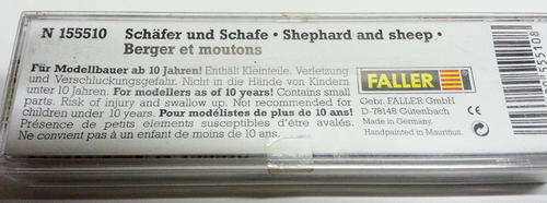 N Gauge FALLER Shepard and sheep