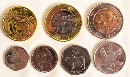 Newly released 2013 Botswana coins - all 7 coins for one price!