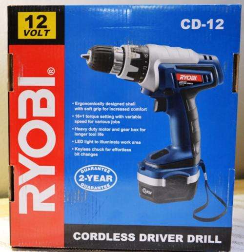 2x Ryobi 12 Volt cordless drills - 6 month warranty left