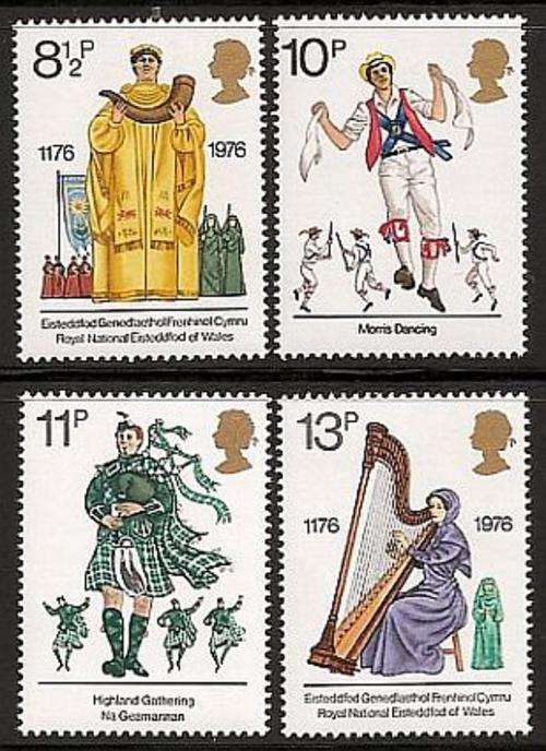 1976 : SET OF 4 : BRITISH CULTURAL TRADITIONS : UNMOUNTED MINT