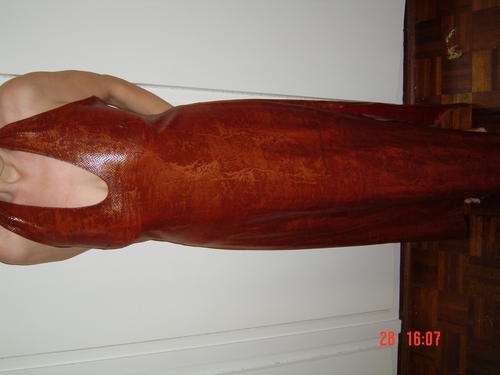 Unusal snake material evening dress!!
