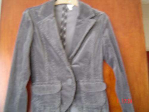 Grey velvet jacket