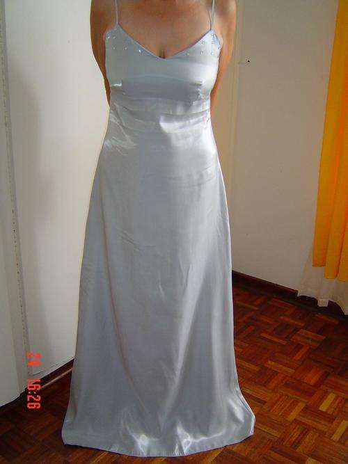 Pale grey evening matric dance dress