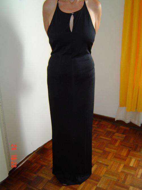 Black halterneck dress