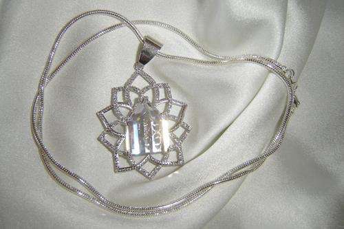 Exquisite Silver and Topaz pendant