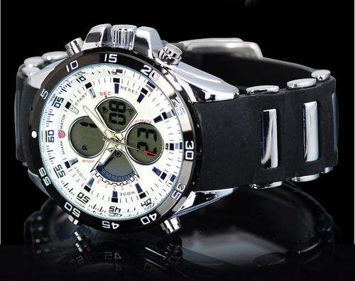 First time ever on BoB!!! Most exquisite SHARK mens watch to date!! Dual display!