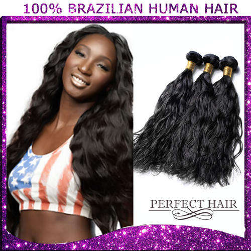 Virgin Brazilian hair weave bundles, Natural wave ,3 bundles,16" -30"