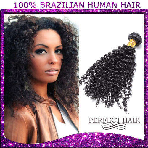 100% Brazilian human hair ,kinky curl