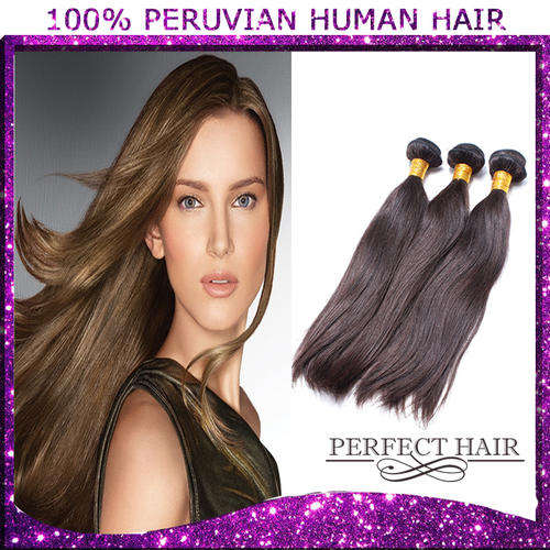 Peruvian virgin hair,silky straight  12"  300g