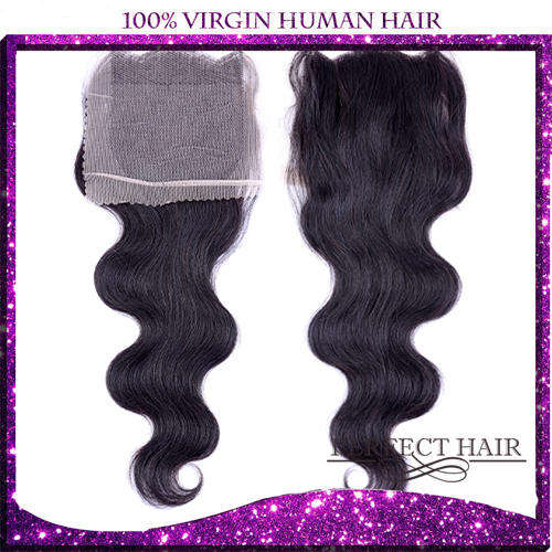 Lace closure, Brazilian body wave 14"  VIRGIN PERFECT HAIR