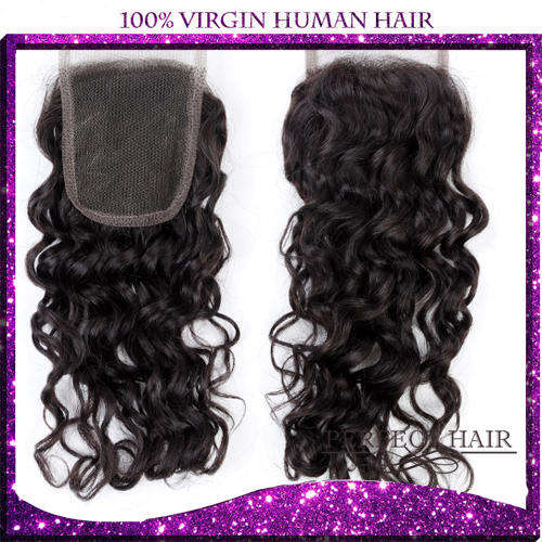 Brazilian hair Lace Closure 12 inch  , Brazilian curly 12"
