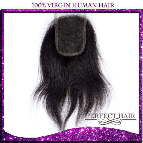 Lace closure, Peruvian silky straight ,16"