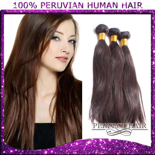 Unprocessed Virgin Peruvian hair, Silky Straight 16"  300g