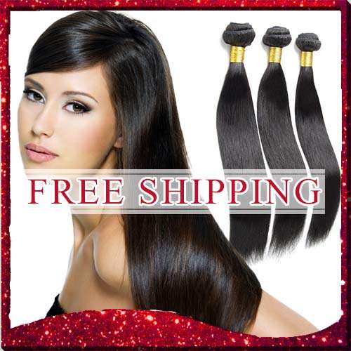 PERFECT HAIR, BRAZILIAN HUMAN HAIR, SILKY STRAIGHT 12",3 BUNDLES---FREE SHIPPING