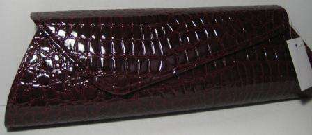 LADIES CLUTCH BAG  **BURGUNDY**