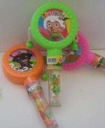 **DRUM RATTLE TOY WITH CANDY