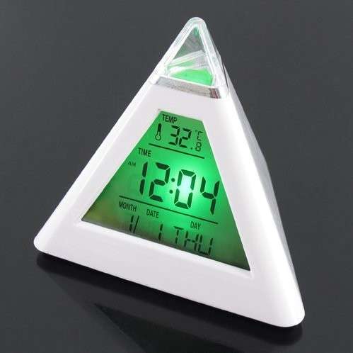 LED CLOCK/ DISPLAY TEMP/TIME/DATE LED COLOUR CHANGE