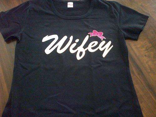 NOVELTY 'WIFEY' T-SHIRT