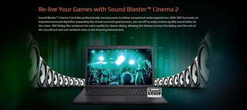 Gigabyte P15F V7 Gaming Laptop  - I7 7700HQ 3.8GHZ - 2GB Nvidia Gtx 950M - 128GB SSD +1TB SSHD