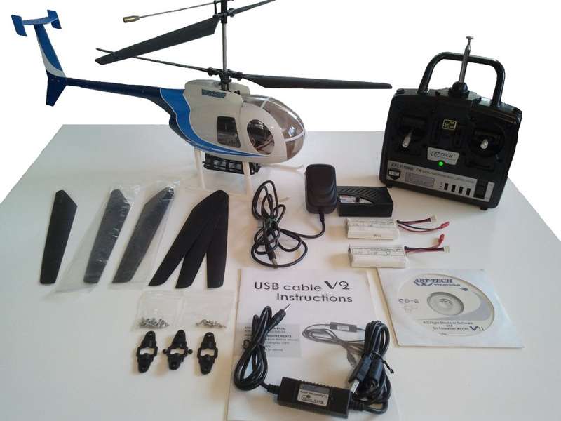 Art-Tech MD500 RC Helicopter | 4-Channel FM Transmitter | Includes Spares & Acc. | FREE Shipping